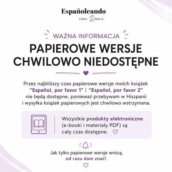 PAPIEROWE WERSJE CHWILOWO NIEDOSTĘPNE